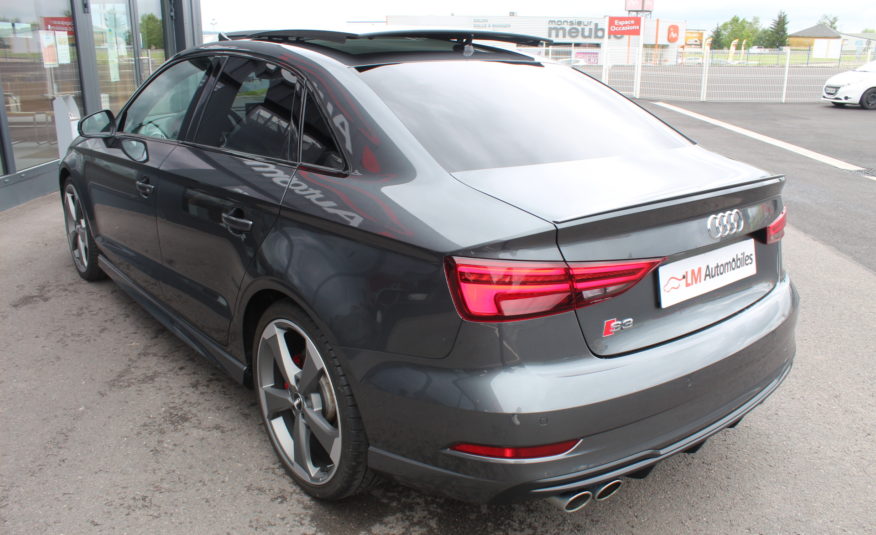 AUDI S3 LIMOUSINE 2.0L TFSI 300 QUATTRO STRONIC SLINE PANO SIEGES S CAMERA EXT 07/2022