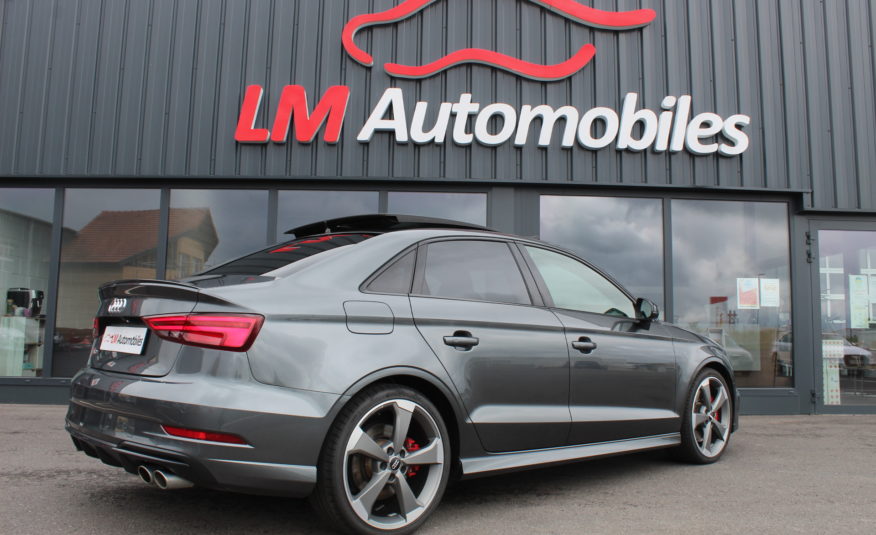 AUDI S3 LIMOUSINE 2.0L TFSI 300 QUATTRO STRONIC SLINE PANO SIEGES S CAMERA EXT 07/2022