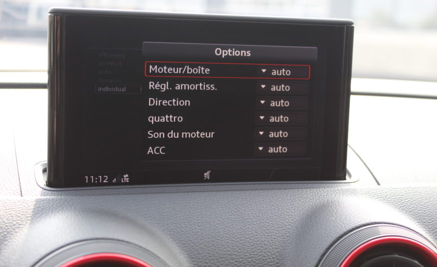 AUDI S3 SPORTBACK TFSI 310 QUATTRO STRONIC PANO VIRTUAL B&O CAMERA SIEGES RS