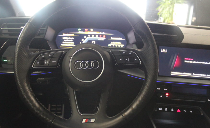 AUDI S3 BERLINE TFSI 310 QUATTRO STRONIC SLINE PANO VIRTUAL B&O CAMERA MALUS INCLUS