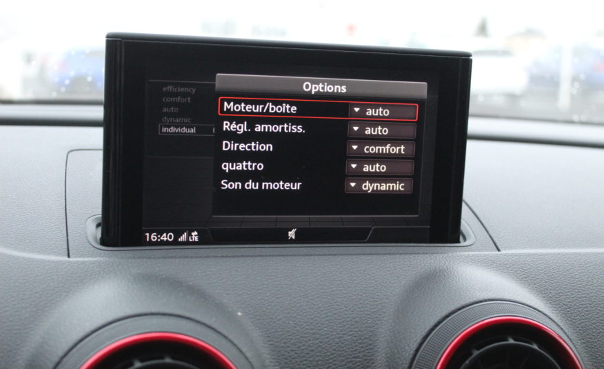 AUDI S3 SPORTBACK QUATTRO STRONIC SLINE VIRTUAL MAGNETIC RIDE SIEGES S