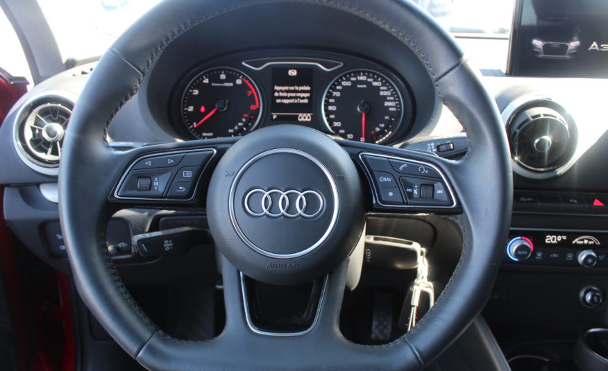 AUDI A3 SPORTBACK QUATTRO 2.0 TFSI S-Tronic SLINE 190 CH Caméra