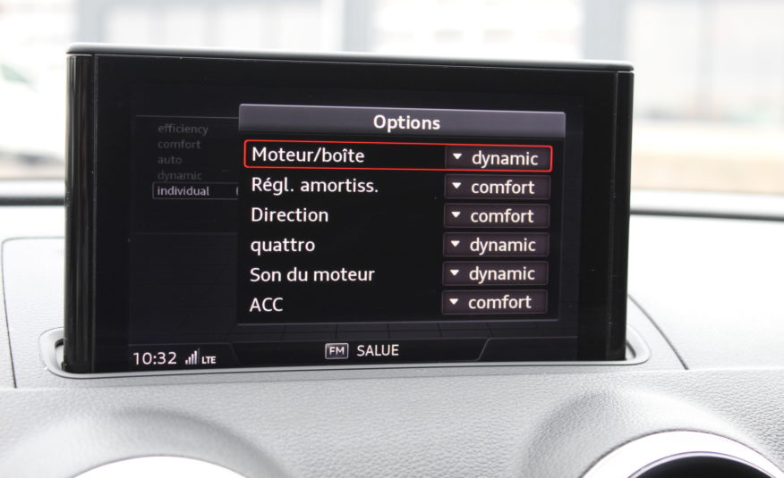 AUDI S3 SPORTBACK TFSI 300 QUATTRO STRONIC SLINE PANO VIRTUAL SIEGES S B&O