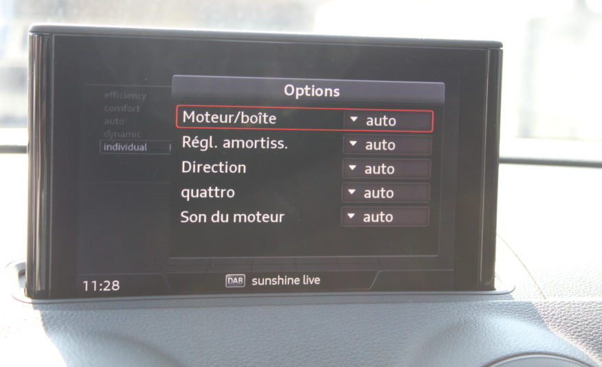AUDI S3 SPORTBACK TFSI 310 QUATTRO STRONIC SLINE VIRTUAL SIEGES RS B&O