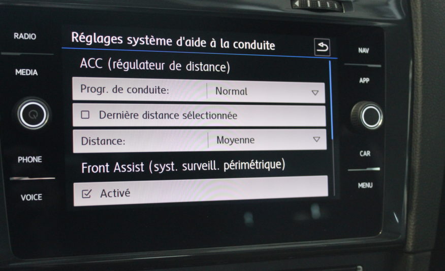 VOLKSWAGEN GOLF TSI 150 COMFORTLINE BLUEMOTION BOITE 6 ACC FRONT