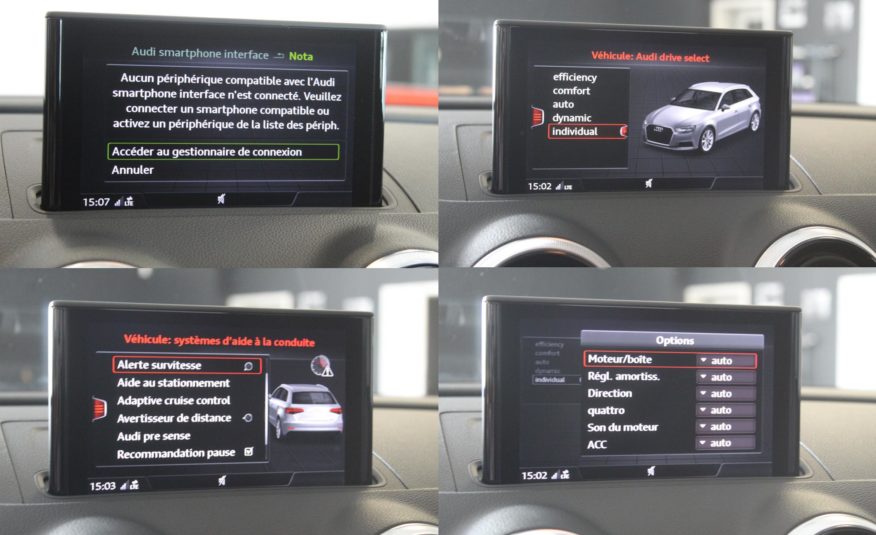 AUDI S3 SPORTBACK TFSI 300 QUATTRO STRONIC SLINE PANO VIRTUAL SIEGES RS B&O