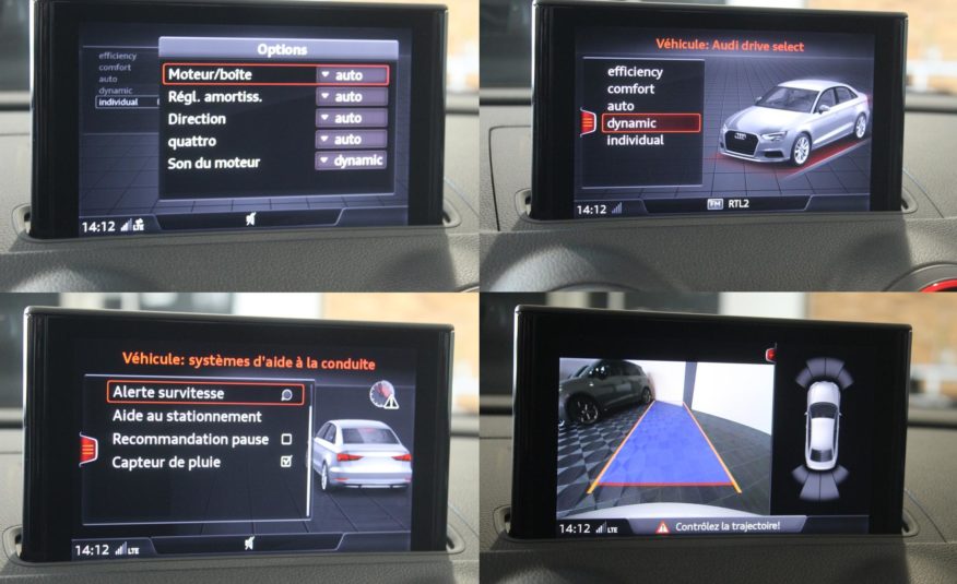 AUDI S3 LIMOUSINE TFSI 300 QUATTRO STRONIC SLINE VIRTUAL PANO SIEGES RS CAMERA
