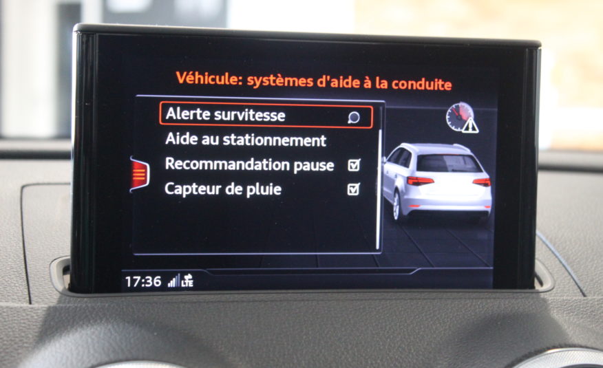 AUDI A3 SPORTBACK SLINE STRONIC TFSI 190 QUATTRO VIRTUAL B&O SIEGES RS MALUS INCLUS