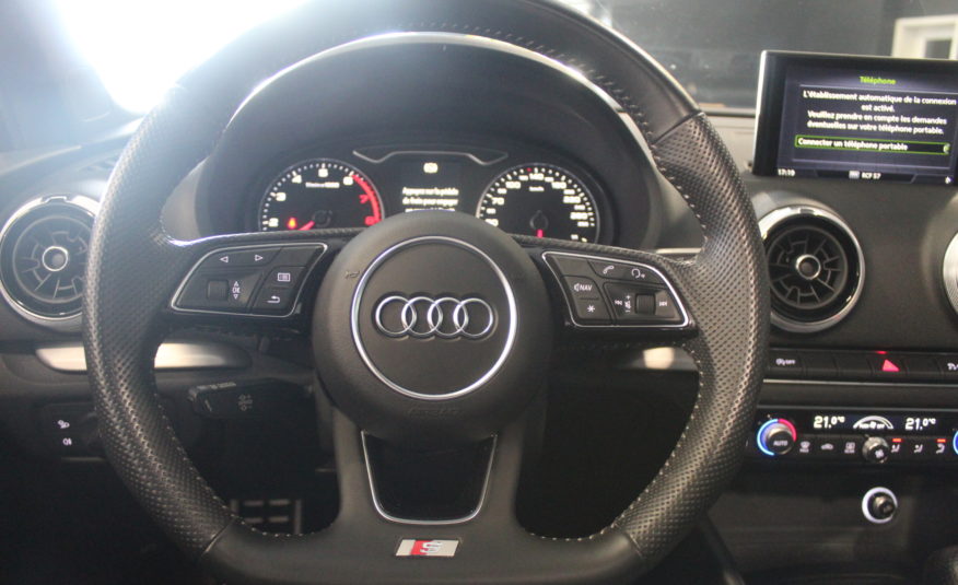 AUDI A3 LIMOUSINE TFSI 150 SLINE STRONIC PANO SIEGES RS KEYLESS EXT 05/2024