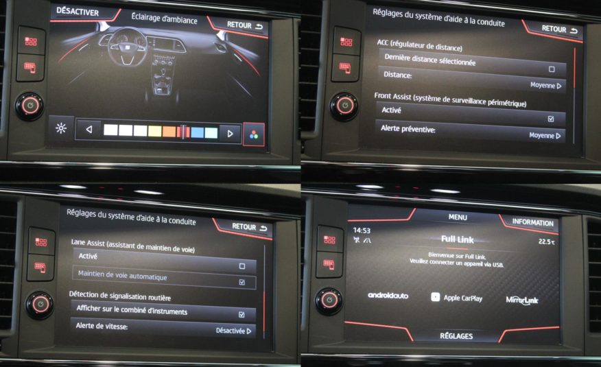 SEAT LEON CUPRA ST 290 PANO VIRTUAL ACC DCC SIEGES BAQUETS CAMERA